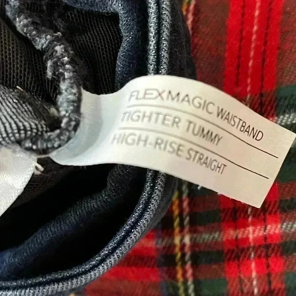 Lane Bryant Tighter tummy high rise straight Jean 24 long plus size dark wash - Picture 6 of 8